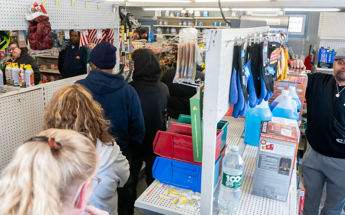 Busy aisles and neighborly service inside Beach's Hardware